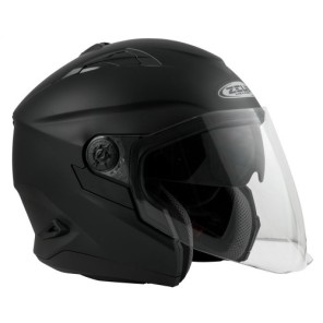 Zeus Jet 613E Hjelm Matt Sort
